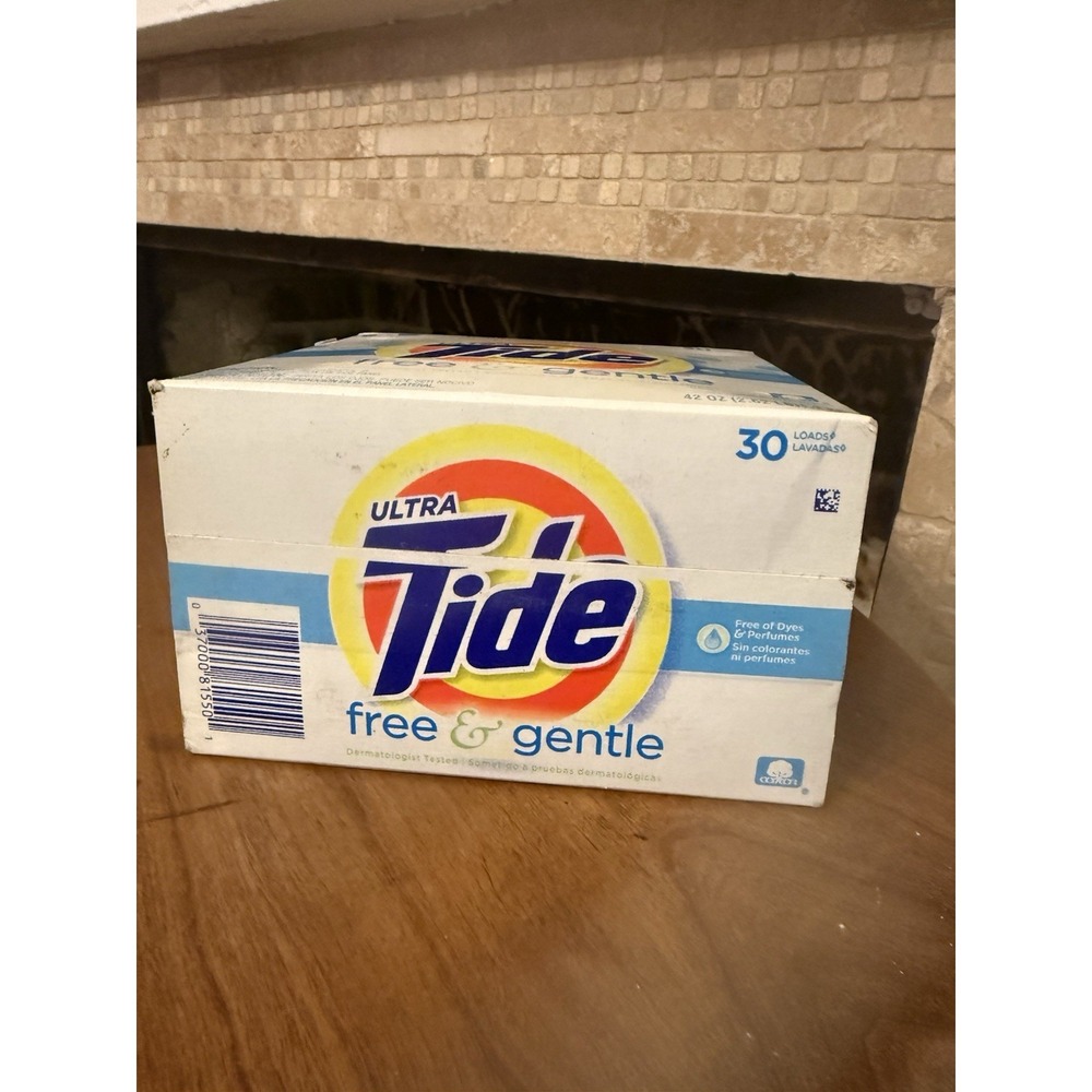 Tide Ultra Free & Gentle Powder Laundry Detergent 30 Loads 42 Oz New and Sealed - Picture 6 of 6